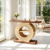 Farmhouse Style Console Table with Adjustable Footpads for Bedroom