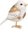 Bird Figuriens for Home Decor Accents,Boho Bird Statue Sculpture for Shelf Decor,Birds Decorations for Home Table Bookshelf Mantels Office