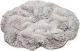 Premium Solid Faux Long Fur Throw Blanket - Soft, Fuzzy Throw Blanket - for Bed or Couch - 50" x 65' - Light Gray