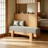 55" Upholstered Entryway Bench, Shoe Bench End of Bed Stool with MDF Frame