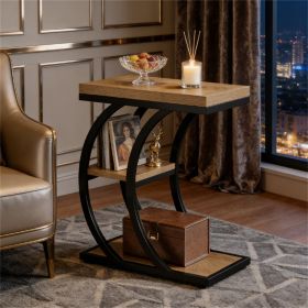 Tea table, sofa table, coffee table, side table with storage rack