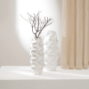 Handcrafted Wooden Decorative Flower Vase – Sustainable & Stylish Accent Piece-5.5X5.5X15.5"
