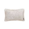 11.8 in Romantic French Mosley Jacquard Pillow – French Jungle Jacquard Decorative Throw Pillow with Raw Edge Waist