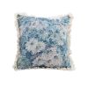 19.7in Oil Painting Shabby Chic Style Handmade Throw Pillow – Full Floral Needlepoint Decorative Cushion