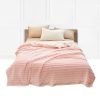 Pink Fleece Throw Blanket – Soft and Cozy Sofa and Bed Comforter, Warm Decorative Blanket for Living Room, Bedroom, Couch, or Nap Use