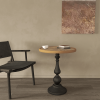 Wooden End Tables Retro Side Table French Country Accent Coffee Side Table Modern Small Round Tea Table Pedestal Side End Table for Living Room Househ