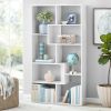 Modern 8-Cube Bookcase, White
