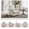 Swivel Accent Chair Modern Barrel Armchair with Wood Base for Bedroom Reading Waiting Living Room
