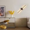 28" 2-Pack Modern LED Wall Sconce, Minimalist Indoor Wall Light Fixtures, Black Matte Finish for Living Room, Bedroom, Hallway, Hotel, and Home Decor