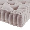 Poly Chenille Square Floor Pillow Cushion Blush 20x20"