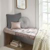 Poly Chenille Square Floor Pillow Cushion Blush 20x20"