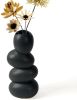 Ceramic Flower Vase for Home - Handcrafted Cobblestone Shape Vase Centerpiece for Wedding,Home Living Room, Home, Office