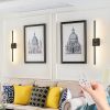 28" 2-Pack Modern LED Wall Sconce, Minimalist Indoor Wall Light Fixtures, Black Matte Finish for Living Room, Bedroom, Hallway, Hotel, and Home Decor
