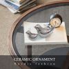 Silver Birds Statues Home Modern Style Decorative Ornaments for Silver Table Living Room, Bedroom, Office Desktop