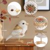 Bird Figuriens for Home Decor Accents,Boho Bird Statue Sculpture for Shelf Decor,Birds Decorations for Home Table Bookshelf Mantels Office