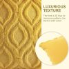 Summer Throw Pillow Covers 18x18 Inch Set of 2, Soft Plush Faux Wool Mustard Yellow Solid Couch Pillow Covers