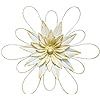 Metal Flower Wall Decor - 13" Metal Floral Wall Decoration for Bedroom, Living Room, Bathroom, Kitchen, Outdoor Wall Art