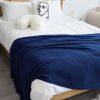 Royal Blue Acrylic Knitted Throw Blanket – Soft and Cozy Decorative Blanket for Stylish Home Décor Accent