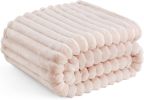 GentleSoft Pink Throw Blanket for Couch - Cozy Soft Blankets for Women, Cute Small Fleece Throws for Girls