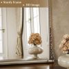 33"x 24" Arched Decorative Mirror Wall-Mounted,Antique Silver