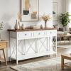 3-Drawer Console Table Sofa Foyer Table with Storage Shelf 70.8 Inch Modern Living Room Decor Hallway Furniture