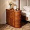 Wood Tall End Table Narrow Side Table  with Drawers Home Furniture Living Room Decor