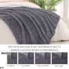 Fleece Throw Blanket for Couch, Extra Large Fuzzy Dark Grey Bed Blankets, Soft Cozy Plush Sofa Throws for All Seasons, 50x70 Inches