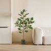 2 Pack 4.3 Feet Tall Artificial Bird of Paradise Plant Fake Banana Leaf