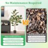2 Pack 4.3 Feet Tall Artificial Bird of Paradise Plant Fake Banana Leaf