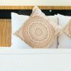 19.7in Moon Cotton Throw Pillow Cover – Soft and Decorative Cushion Case for Sofa, Bed, Living Room, or Home Décor Accent