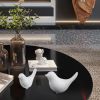 Small White Birds Statues Home Modern Style Decorative Ornaments for Living Room , Bedroom, Office Desktop, Cabinets (2Pcs White Birds)