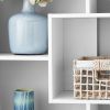 Modern 8-Cube Bookcase, White