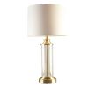 Glass Cylinder Table Lamp Set of 2