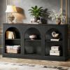 Console Table, Farmhouse Entryway Table with 3 Tier Storage