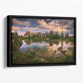 Limides Floating Framed Canvas (Color: Black, size: 12" x 8" / 30cm x 20cm (approx))