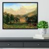 Rocky Montains at Lander's Peak by Bierstadt Framed Print