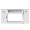 Farmhouse TV Stands, Media Console Table with Adjustable Shelves & Double-door, Entertainment Center for TVs up to 75''