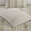 3 Piece Striped Cotton Comforter Set