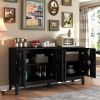 60.5" Mid Century Modern Sideboard Buffet Cabinet with Storage, TV Media Console Table
